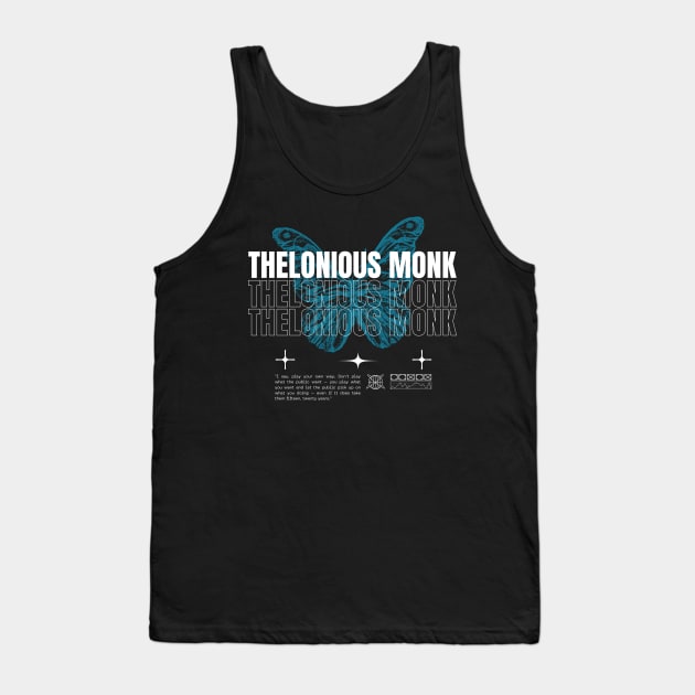 Thelonious Monk // Butterfly Tank Top by Saint Maxima